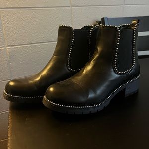 Black Studded Chelsea Boots- Like New